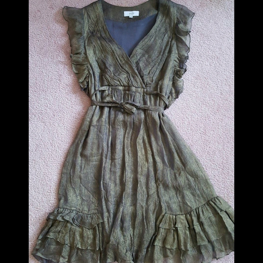 100% silk evening dress XS/S/M